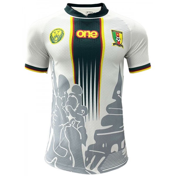 Cameroon olympic third jersey player version white soccer uniform men's 3rd football kit sports top shirt  2023